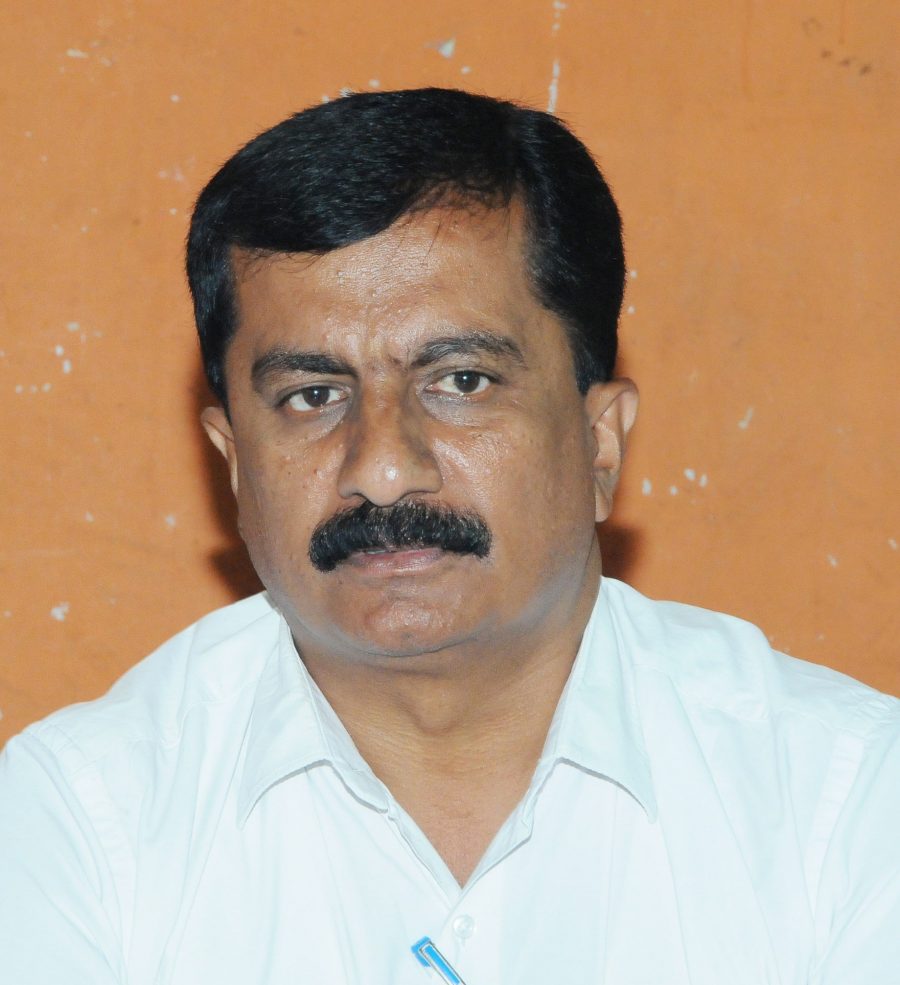 S Devaraj is the candidate for the Zilla Kannada Sahitya Parishad
