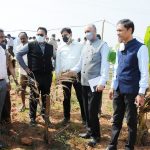 Central Department of Agriculture and Financial Management officials visited Tumkur to observe the delegation